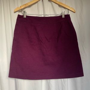 Plum Tweed Loft Skirt